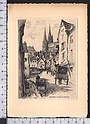 R593 CHARTRES 28 LA RUE DU BOURG ILLUSTRAZIONE ROBIN